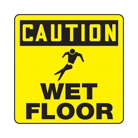 Accuform OSHA CAUTION SIGN HOLDER LABELS WET PFC632 PFC632